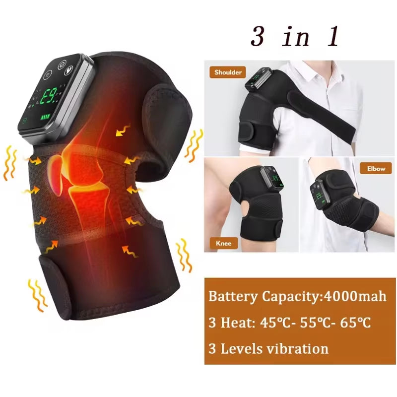 Electric Shoulder Massager with Heating and Vibration for Ultimate Relaxation and Comfort.