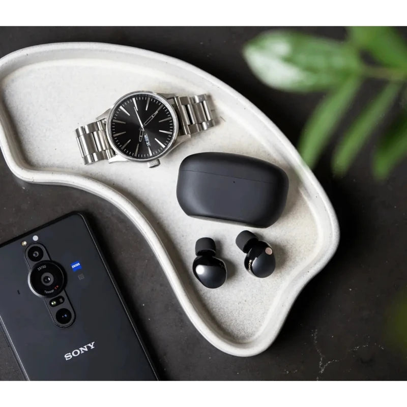 Sony WF-1000XM5 Wireless Bluetooth Earbuds: Premium Noise-Canceling Technology with Enhanced Bass and Crystal Clear Vocals.