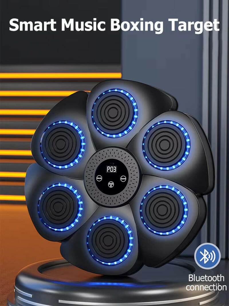 Smart Bluetooth Wall-Mounted Boxing Trainer with Music Integration for Home and Gym Use.