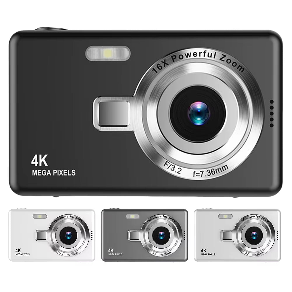 4K HD 1080P Digital Camera with 96MP Autofocus and 2.4-Inch IPS Screen - Portable Vlogging and Photography Camera