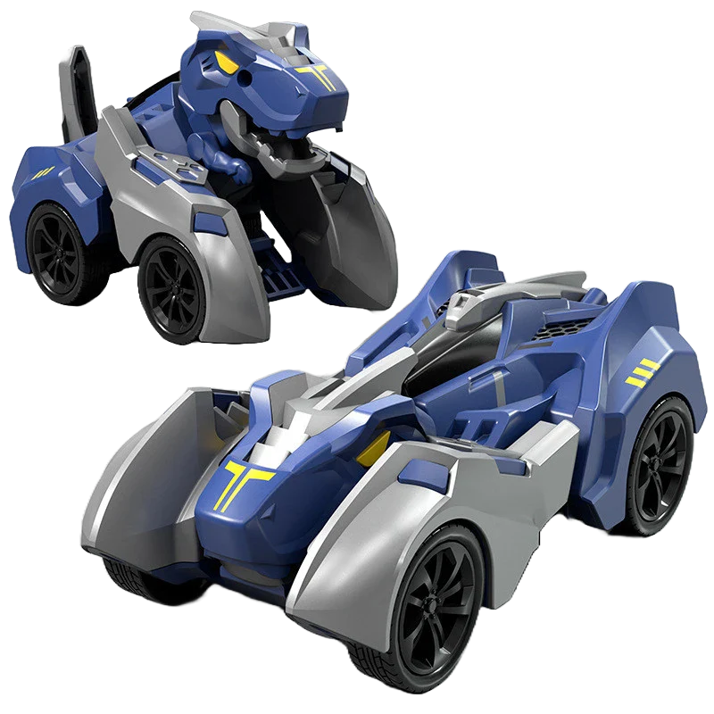 Transform Your Playtime with the 2-in-1 Transforming Dinosaur Car: A Dynamic Deformation Toy for Boys 14+.