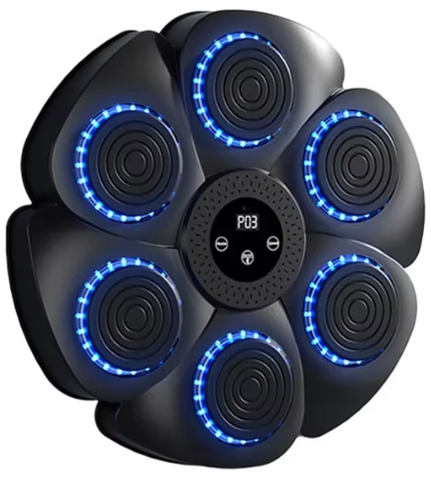 Smart Bluetooth Wall-Mounted Boxing Trainer with Music Integration for Home and Gym Use.
