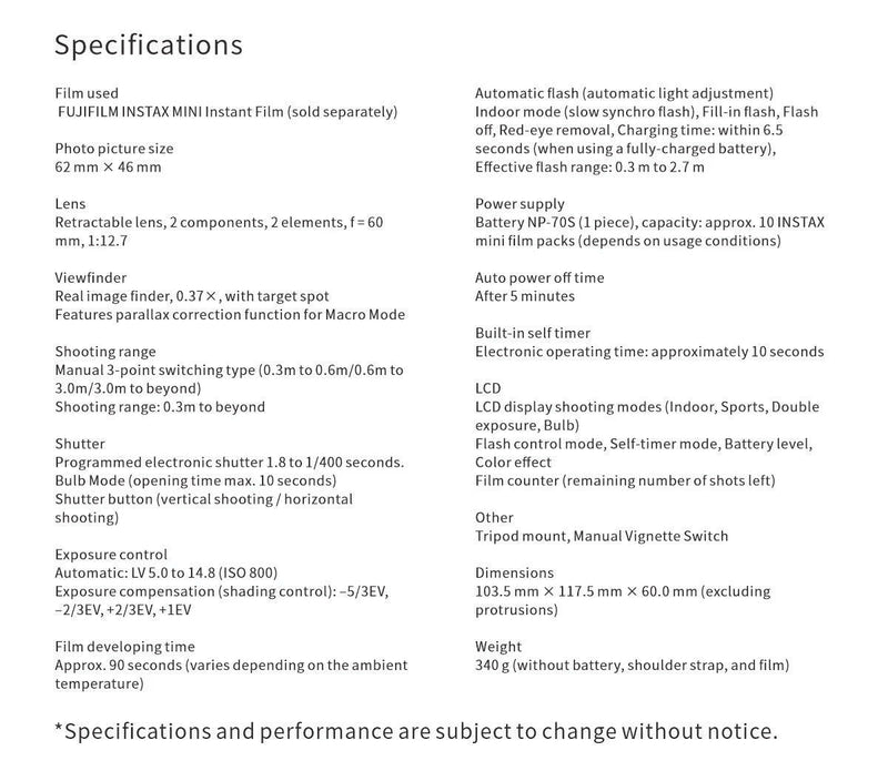 Genuine Instax Mini 99 Instant Photo Camera with Film.