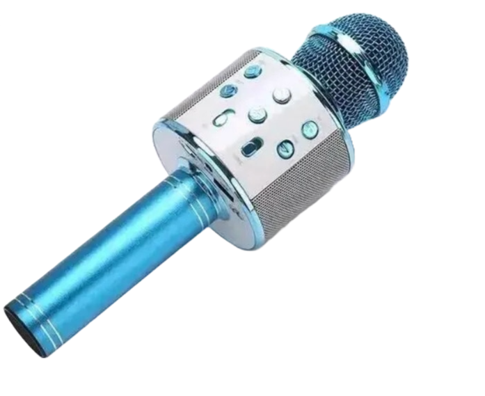 Professional Wireless Handheld Karaoke Microphone with USB Speaker for Kids and Music Recording.