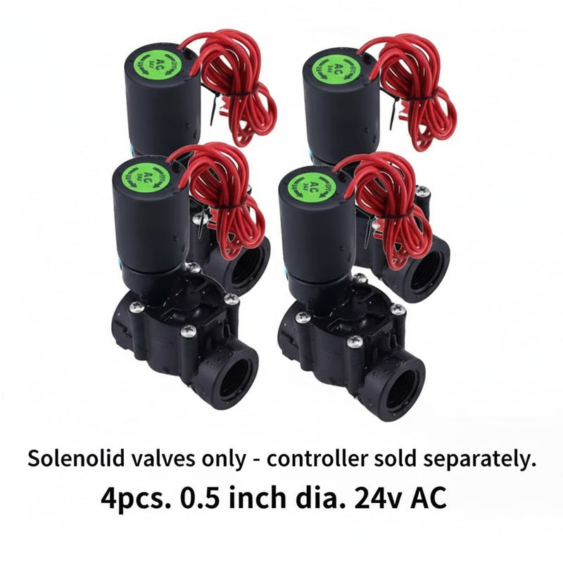 8-Station Wi-Fi Indoor Smart Sprinkler Controller with Solenoid Valve and Remote Phone Control, Compatible with Alexa