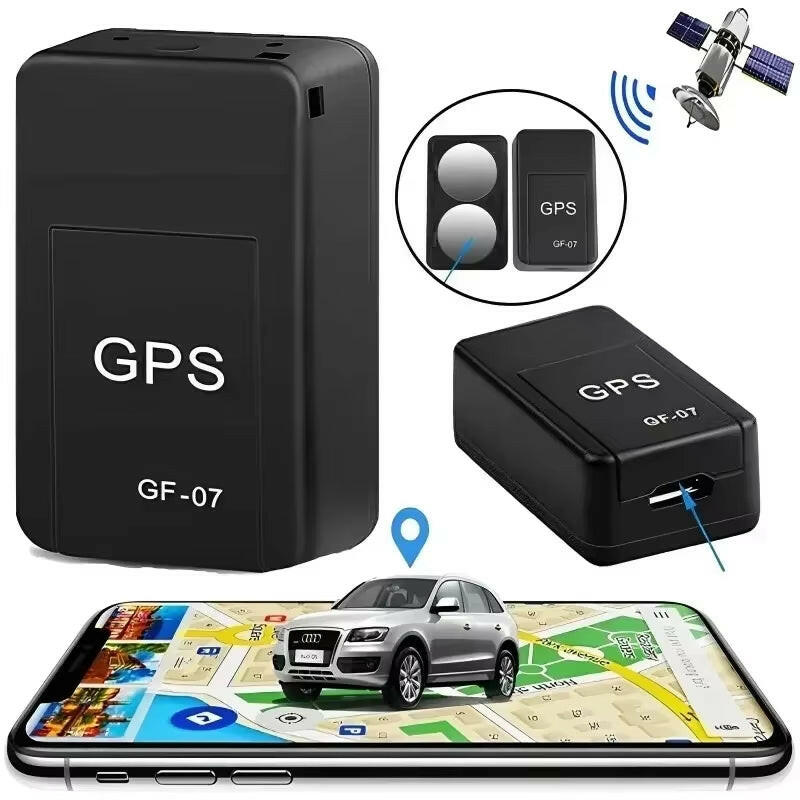 GPS Locator GF-07: Compact and Accurate Vehicle Tracking Device with Easy Installation and Remote Positioning.