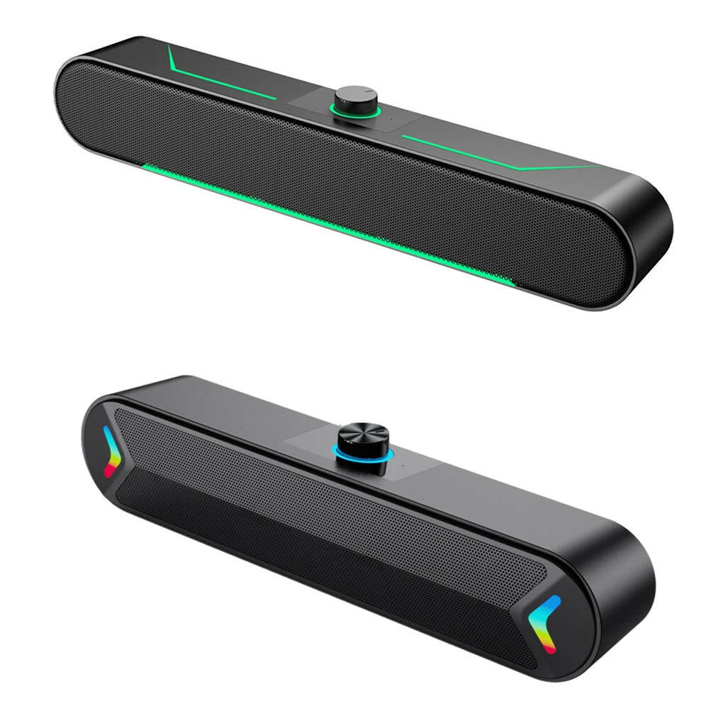 A39 Computer Speaker Surround Soundbar Speaker | 10W Wired Loudspeaker Stereo Subwoofer Sound Bar for Laptop PC Gamer.