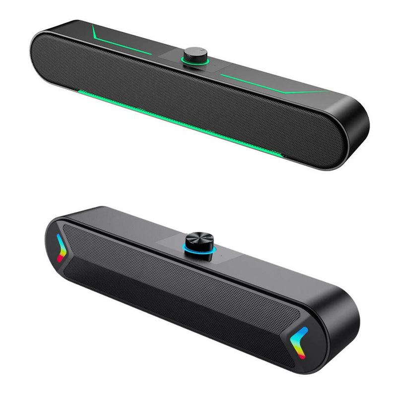 A39 Computer Speaker Surround Soundbar Speaker | 10W Wired Loudspeaker Stereo Subwoofer Sound Bar for Laptop PC Gamer.
