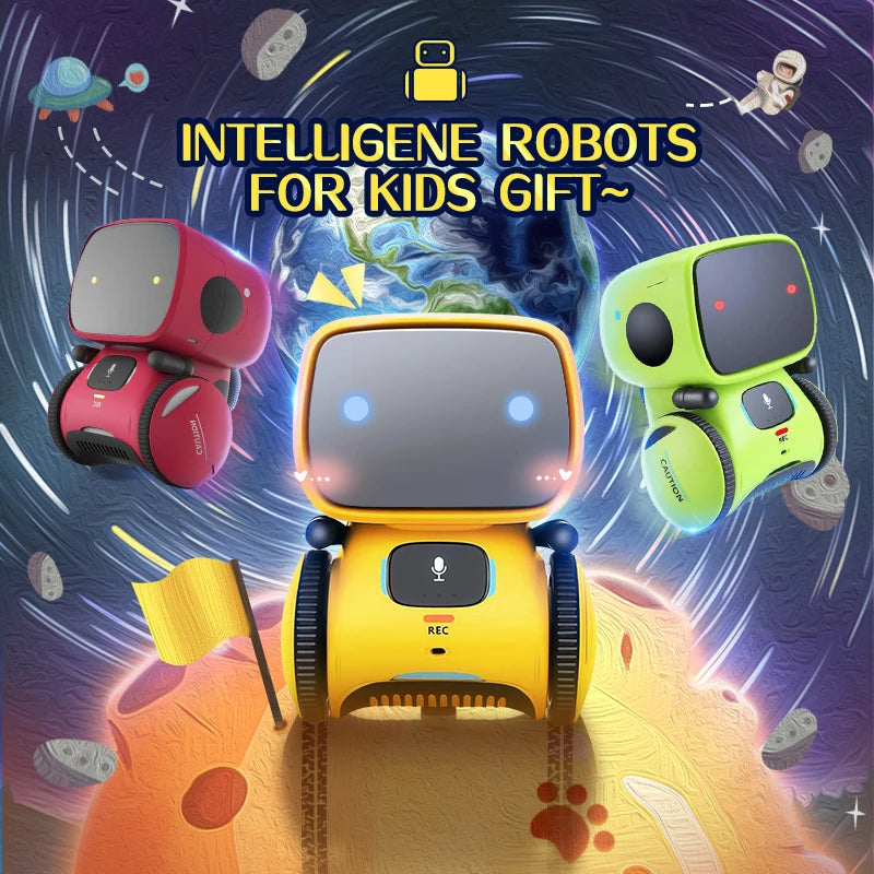 Interactive Voice-Controlled Smart Robot for Kids - Dance, Play Music, and Engage with Touch Commands - Perfect Birthday Gift for Ages 6-12.