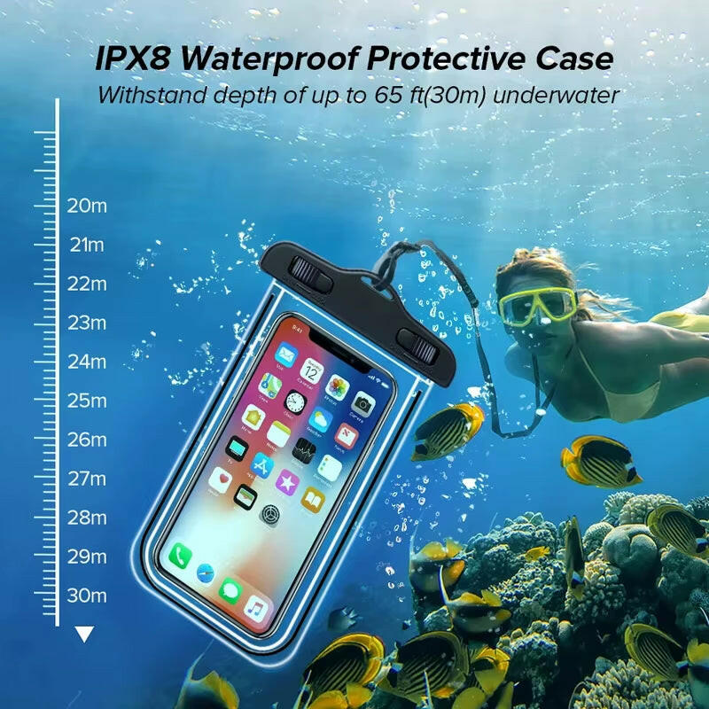 Universal Waterproof Phone Case - Submersible Protection Pouch.