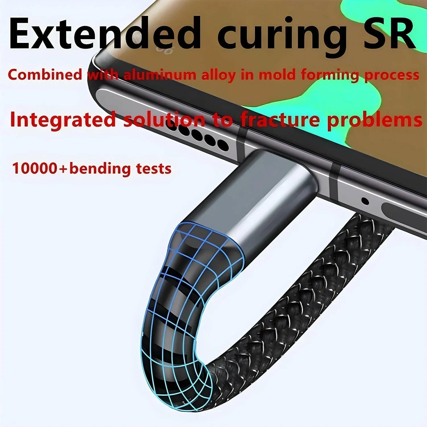 Transparent Luminous 3-in-1 Super Fast Charging Cable for iPhone 15/14/13 with Type-C and Micro USB Compatibility.