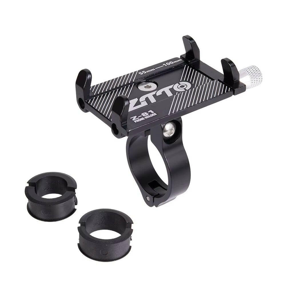 ZTTO Universal Bicycle Phone Holder - Durable Metal Mount for MTB, Road Bike, and Motorcycle, Compatible with Mobile Devices and GPS.