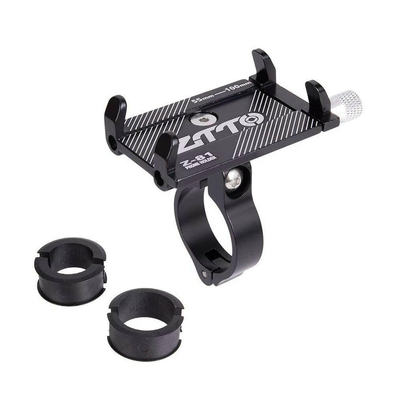 ZTTO Universal Bicycle Phone Holder - Durable Metal Mount for MTB, Road Bike, and Motorcycle, Compatible with Mobile Devices and GPS.