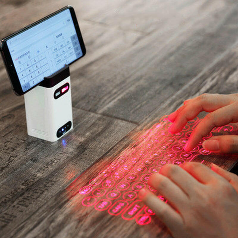 Virtual Laser Keyboard Bluetooth Wireless Projector Phone Keyboard for Computer Pad Laptop with Mouse Function.