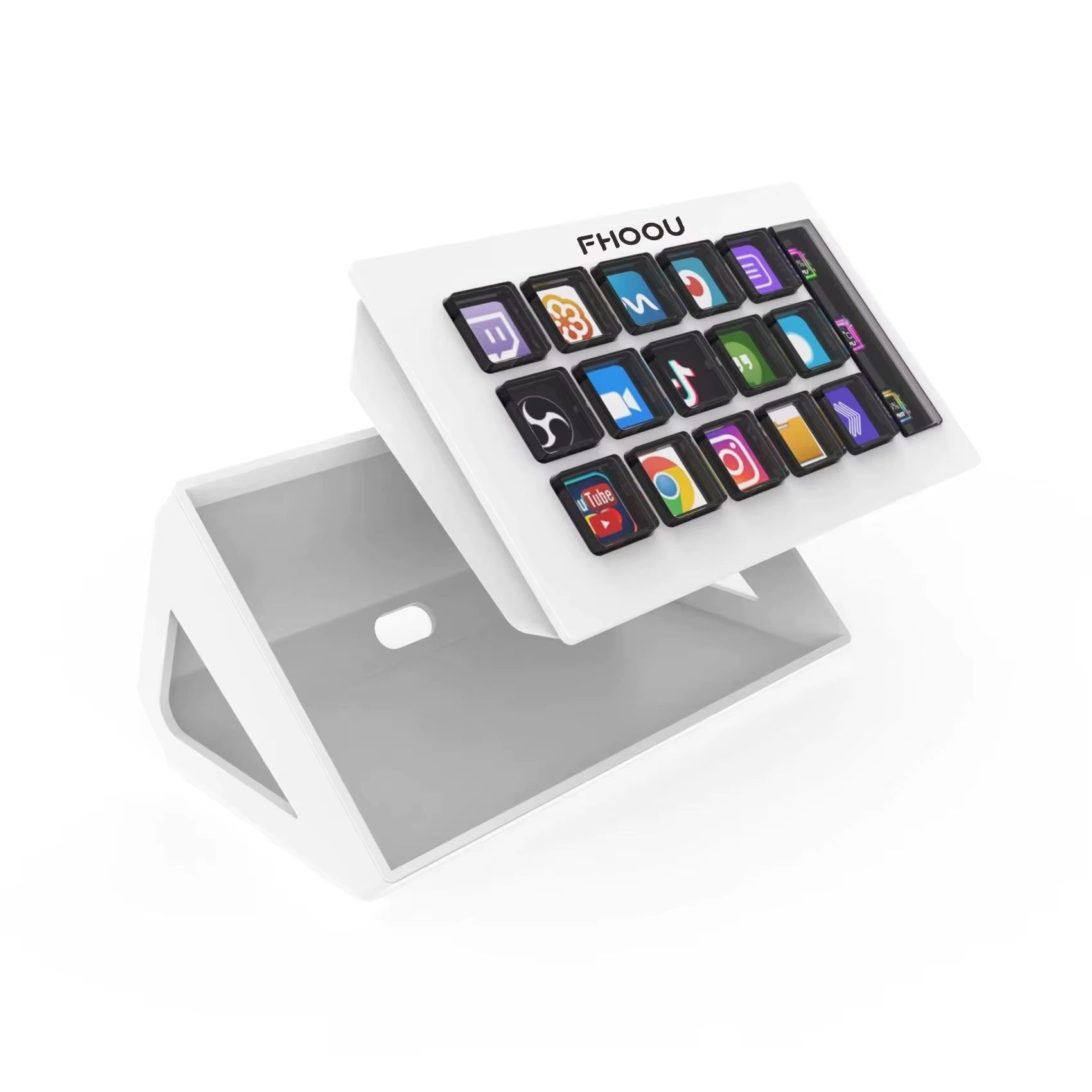Streamdeck Mini Visual Keyboard - 15 Customizable LCD Buttons for Live Content Creation on Windows and Mac.