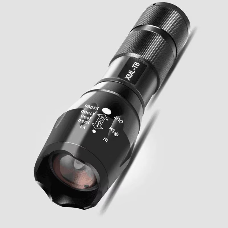 Rechargeable LED Flashlight with XML T6 Technology - Compact and Powerful Torch for Outdoor Camping (Includes 18650 Battery)