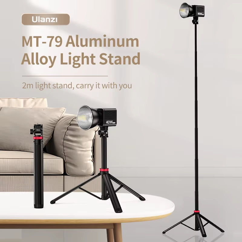 Ulanzi MT-79 Extendable Tripod with 1/4" Screw for DSLR Cameras, Smartphones, Fill Lights, and Microphones