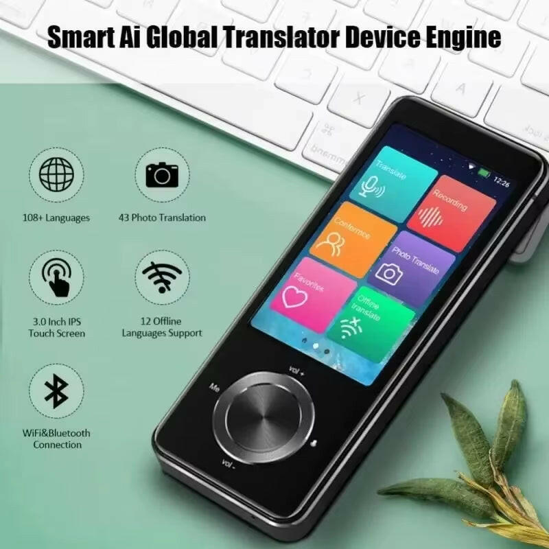 2025 Enhanced M9 Instant Voice Translator - Portable Real-Time Language Translator Supporting 16 Offline Languages.