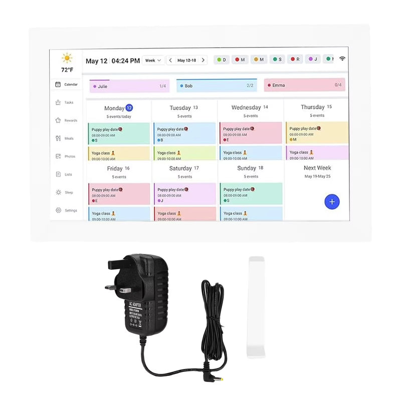 15.6-Inch Touchscreen Wi-Fi Smart Digital Calendar and Interactive Display with App for Family Planning and Photo Sharing