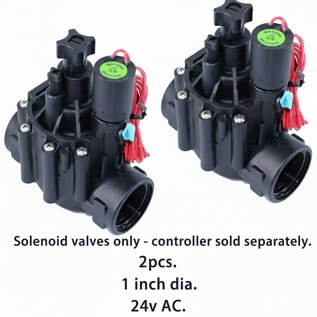 8-Station Wi-Fi Indoor Smart Sprinkler Controller with Solenoid Valve and Remote Phone Control, Compatible with Alexa