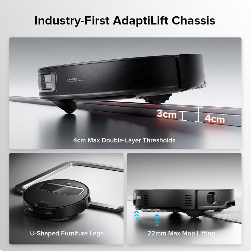 Roborock Saros Z70 AI-Powered Robot Vacuum and Mop.