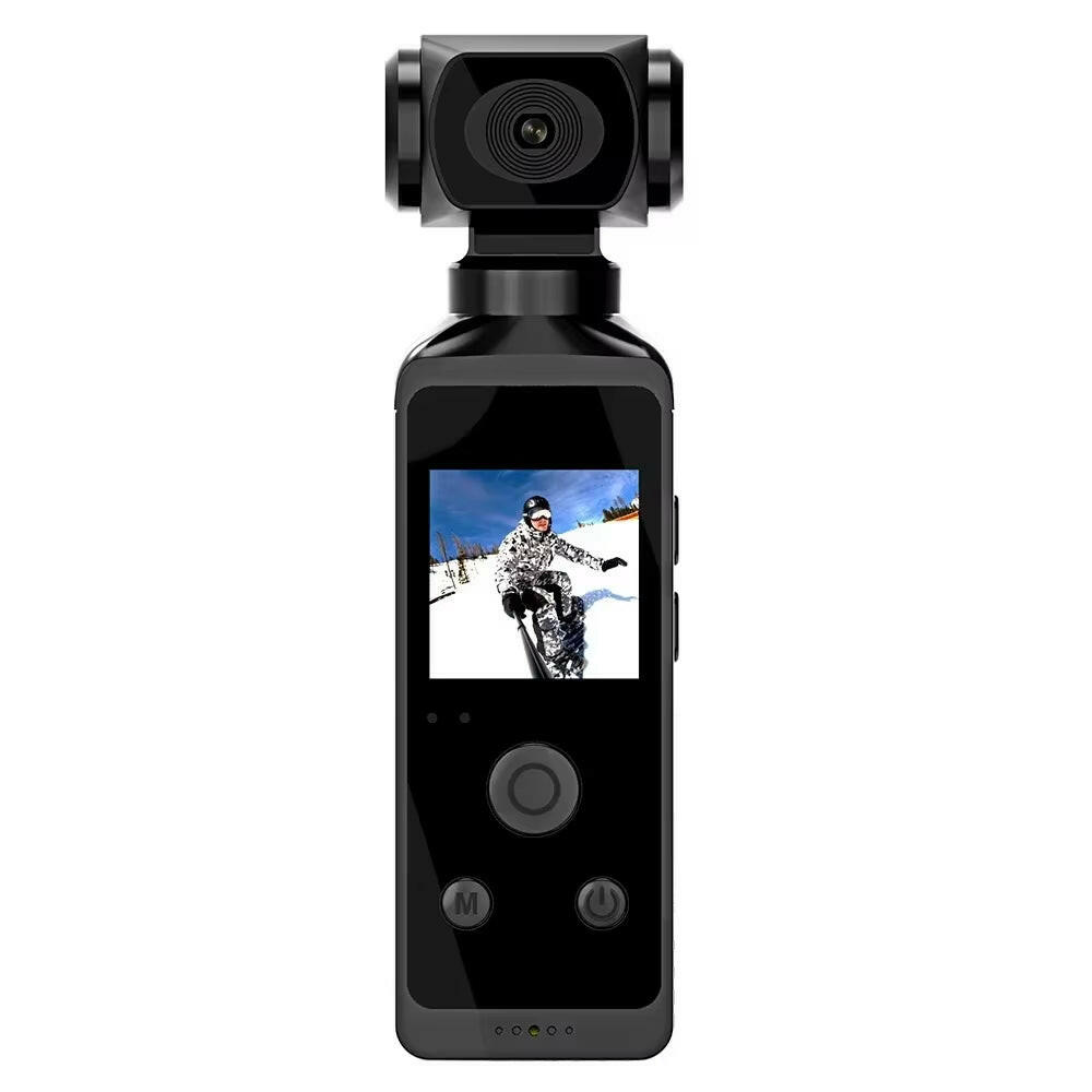 4K 1080P WiFi Full HD Mini Camcorder with 270° Rotation and Waterproof Case for Outdoor Sports Documentation.