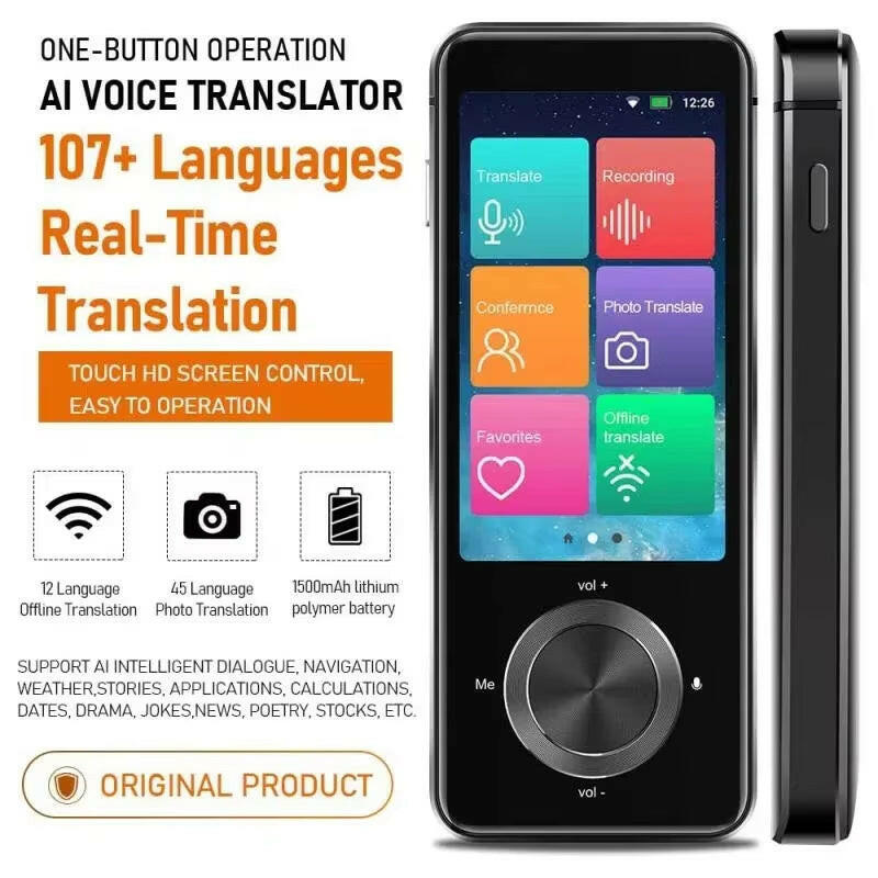 2025 Enhanced M9 Instant Voice Translator - Portable Real-Time Language Translator Supporting 16 Offline Languages.