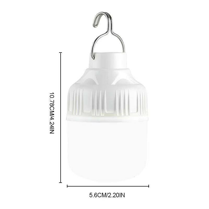 Outdoor USB Rechargeable High-Intensity LED Lantern - Portable Emergency Light for Camping and Fishing.