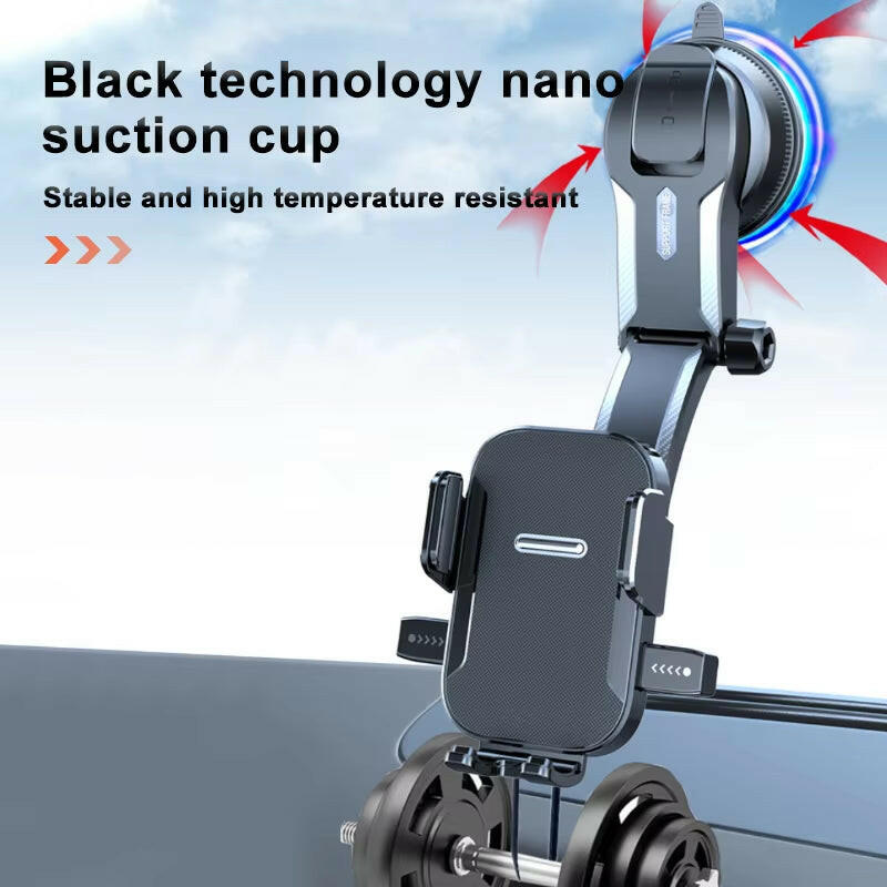Car Dashboard Phone Bracket Universal Auto Cellphone Stand for GPS Navigation Universal Desk Windshield Hanging Holder.