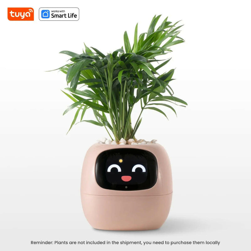 Tuya Ivy Smart Planter: A Revolutionary Companion for Effortless Plant Care with 49+ Expressions and 7 Smart Sensors.