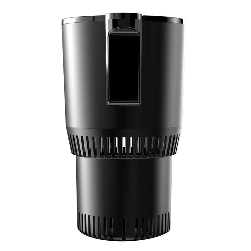 12V Dual Function Car Beverage Holder with Digital Display - Heating and Cooling Electric Cup for Fast Temperature Control.