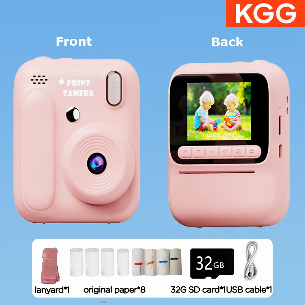 1080p Instant Camera with Color Printing