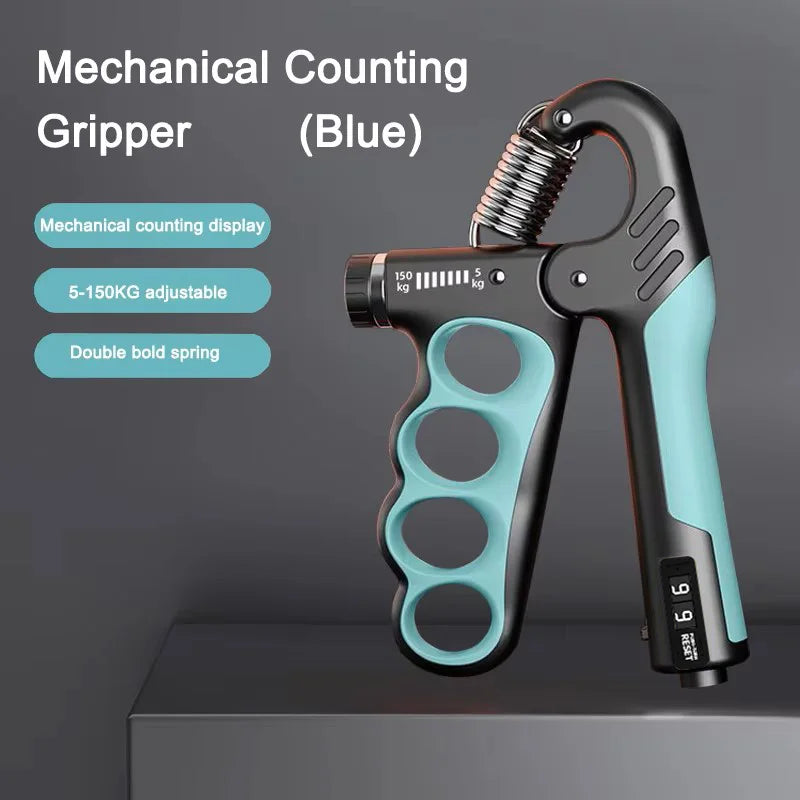 Premium Adjustable Grip Strengthener for Hand and Wrist - Enhance Muscle Recovery with 5-150Kg Resistance Levels.