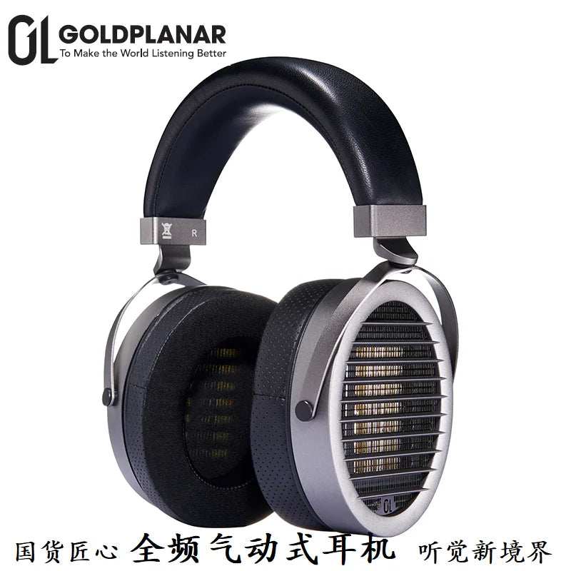 GOLDPLANAR GL850 High-Fidelity Head-Mounted Full-Frequency Pneumatic Flat-Panel Headset.