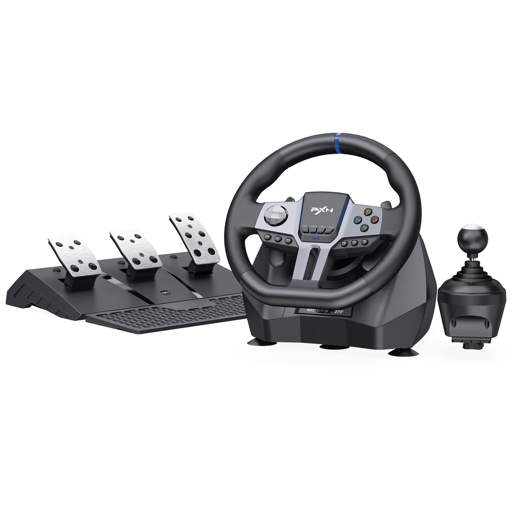 V9 Gen2 Professional Gaming Steering Wheel with 270°/900° Rotation for PS4, PS3, PC (Windows 8, 10, 11), Switch, Xbox One, and Xbox Series X/S