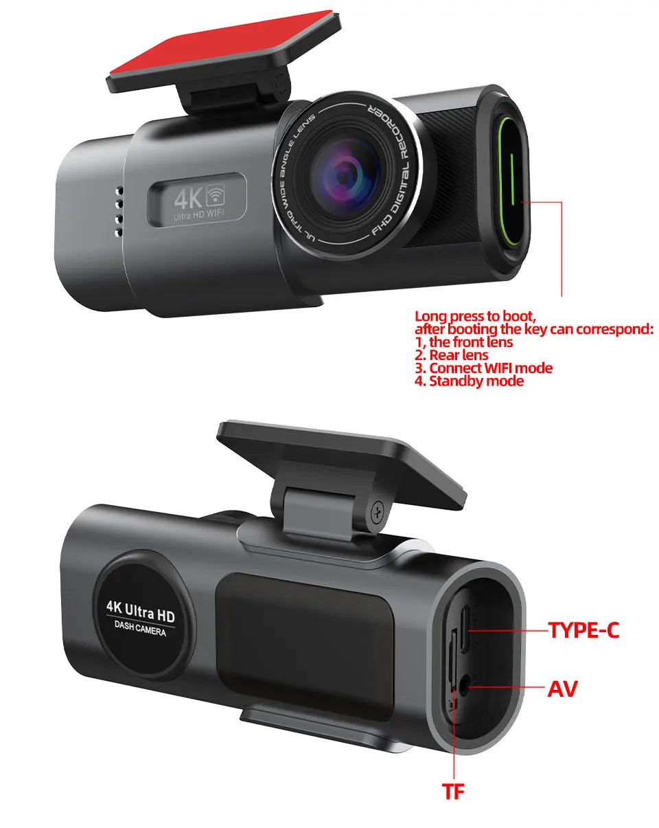 Acceo 4K UHD Dash Cam.