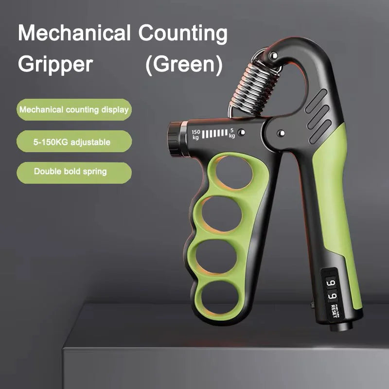 Premium Adjustable Grip Strengthener for Hand and Wrist - Enhance Muscle Recovery with 5-150Kg Resistance Levels.