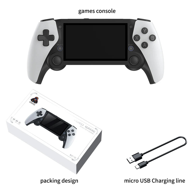 M25 Portable Retro Gaming Console - 4.3” Screen, 256GB Storage, Over 70,000 Games for PS1, PSP, N64 - Play Anytime, Anywhere.