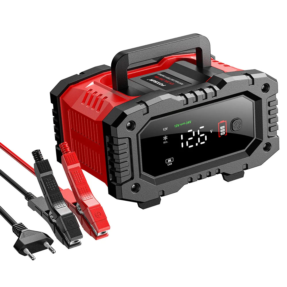 Smart battery charger for efficient car maintenance and prolonged vehicle battery life