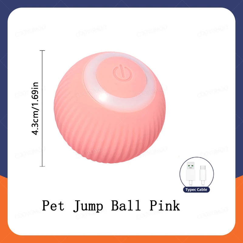 Automatic Interactive Smart Cat Toy - USB Rechargeable Rolling Ball and Mouse Car Teaser.