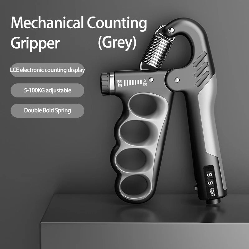 Premium Adjustable Grip Strengthener for Hand and Wrist - Enhance Muscle Recovery with 5-150Kg Resistance Levels.