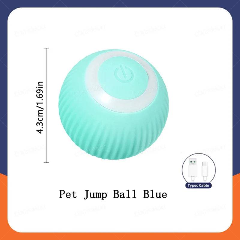 Automatic Interactive Smart Cat Toy - USB Rechargeable Rolling Ball and Mouse Car Teaser.