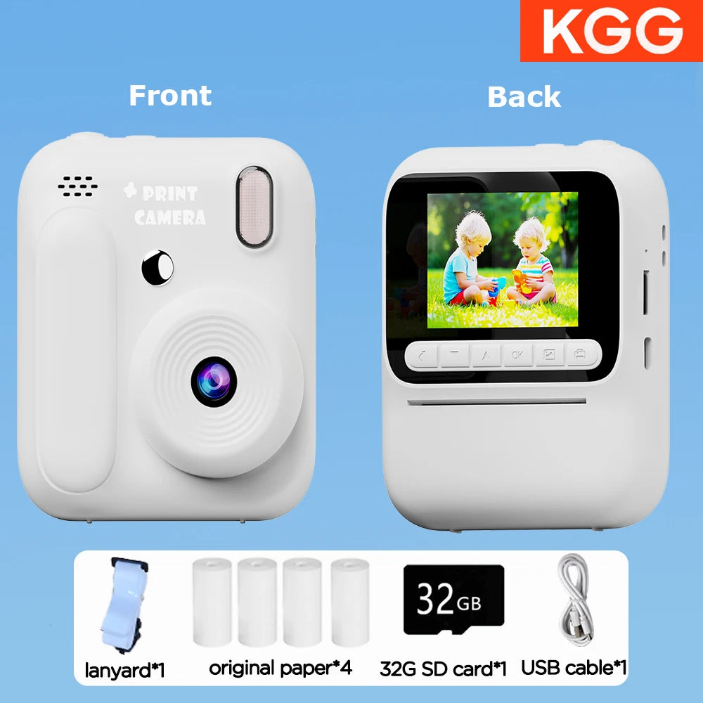 1080p Instant Camera with Color Printing