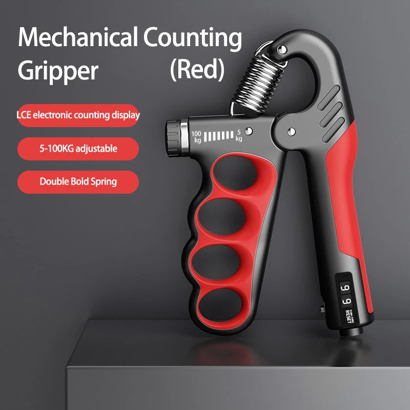 Premium Adjustable Grip Strengthener for Hand and Wrist - Enhance Muscle Recovery with 5-150Kg Resistance Levels.