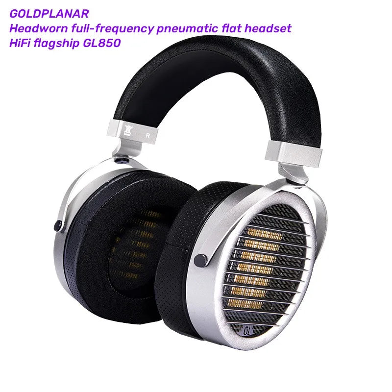 GOLDPLANAR GL850 High-Fidelity Head-Mounted Full-Frequency Pneumatic Flat-Panel Headset.