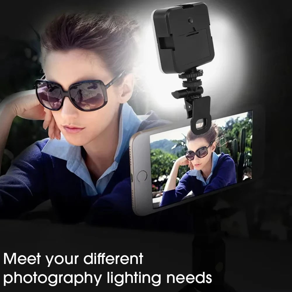 Portable LED Selfie Light for Mobile Devices and Laptops