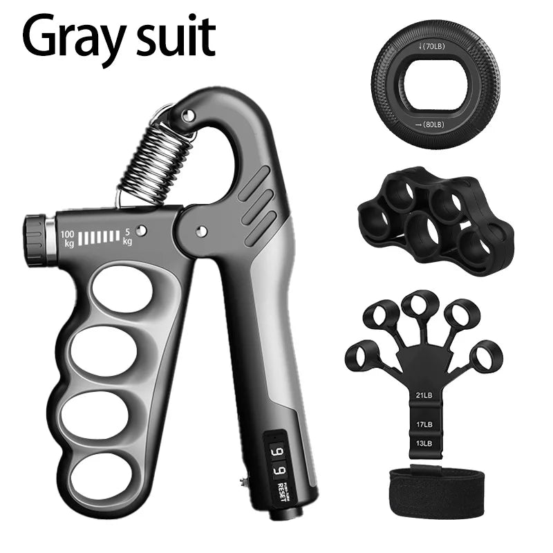 Premium Adjustable Grip Strengthener for Hand and Wrist - Enhance Muscle Recovery with 5-150Kg Resistance Levels.
