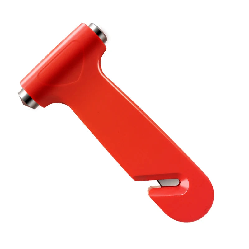 Emergency Rescue Tool: Essential 2-in-1 Car Glass Breaker and Seatbelt Cutter with Durable Tungsten Steel Hammer.
