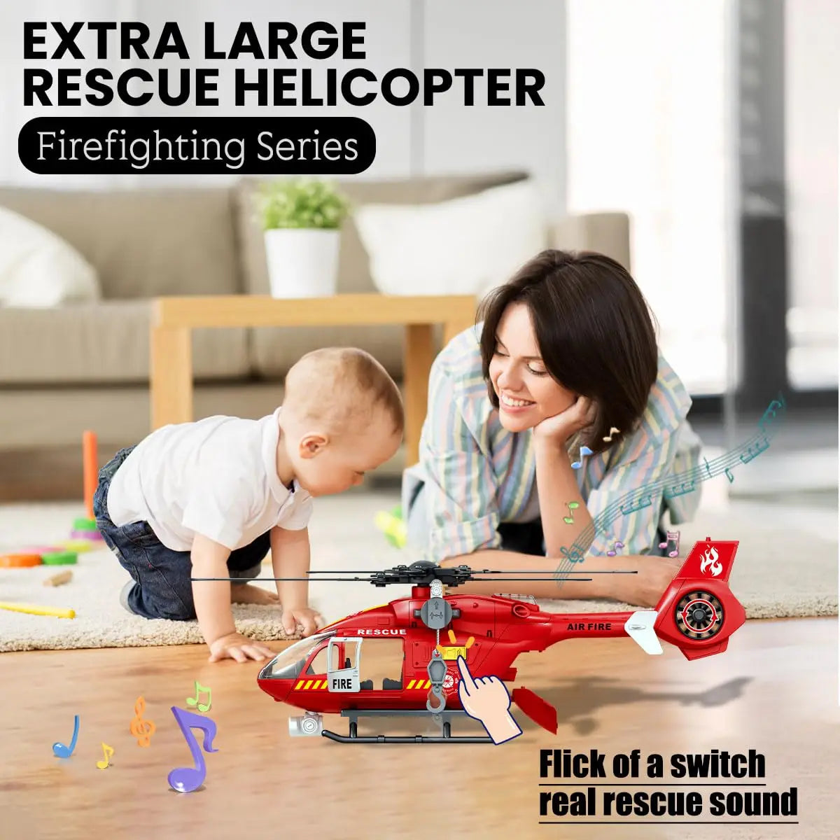 LKCOMO Helicopter and Airplane Toy Set