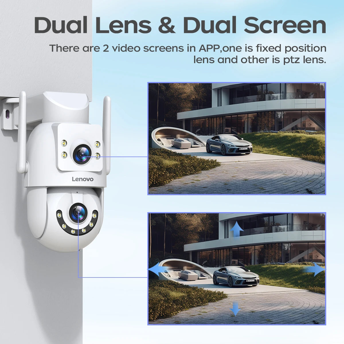 Lenovo 8MP Wi-Fi PTZ Security Camera